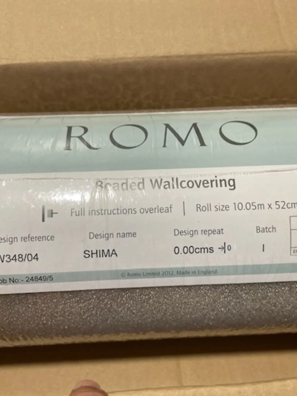 Neutral Taupe Textured Wallpaper Roll - Subtle Taupe Finish Romo SHIMA